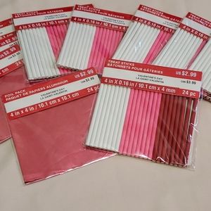 Treat Sticks and Foil Packs.